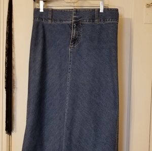 Old Navy Denim midi w/ back slit